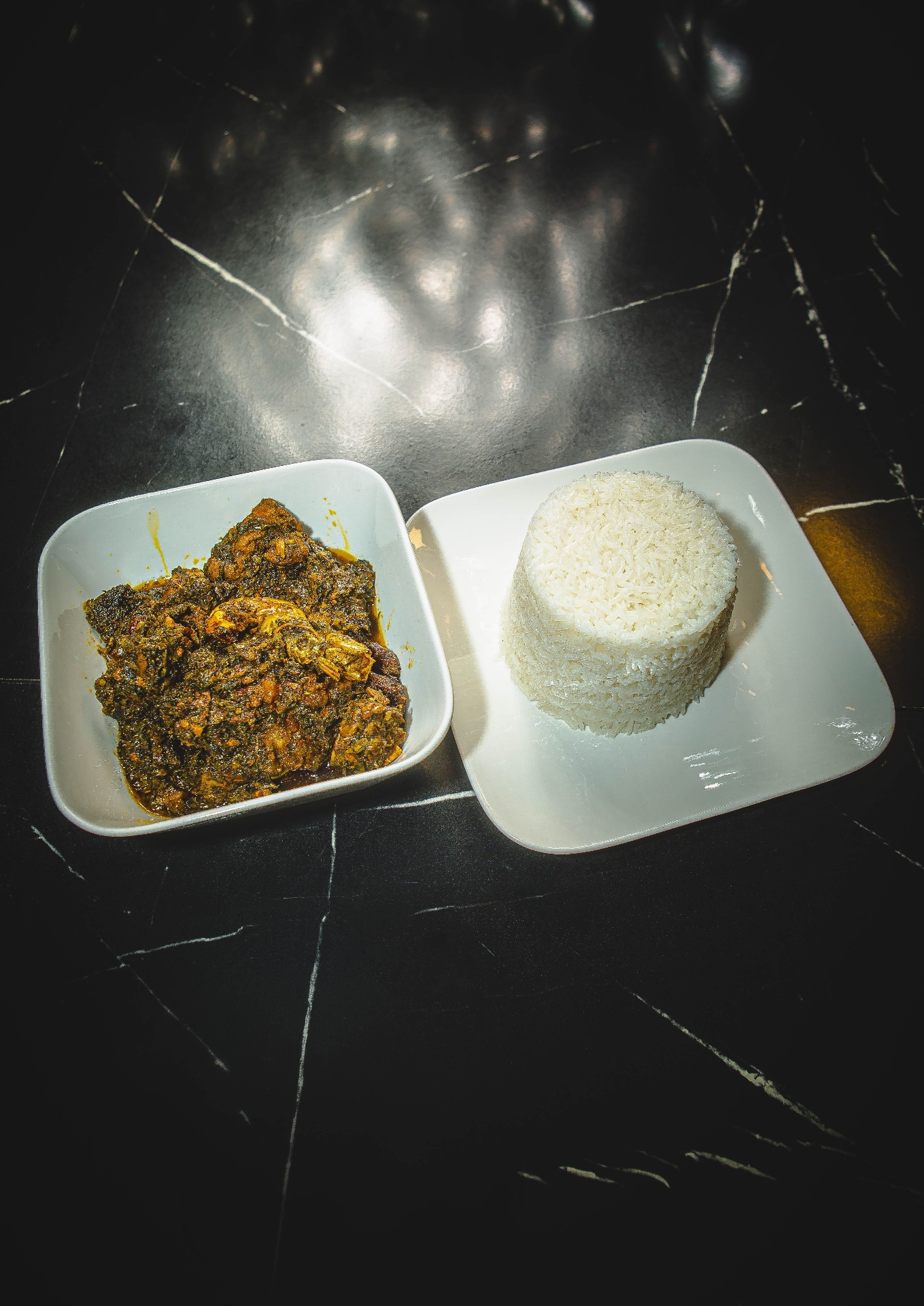 Riz sauce feuille
